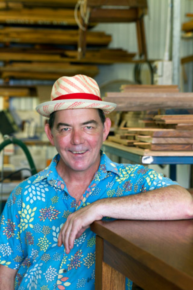 Bevan Blackshaw makes furniture and woodwares as Timber Dimensions.