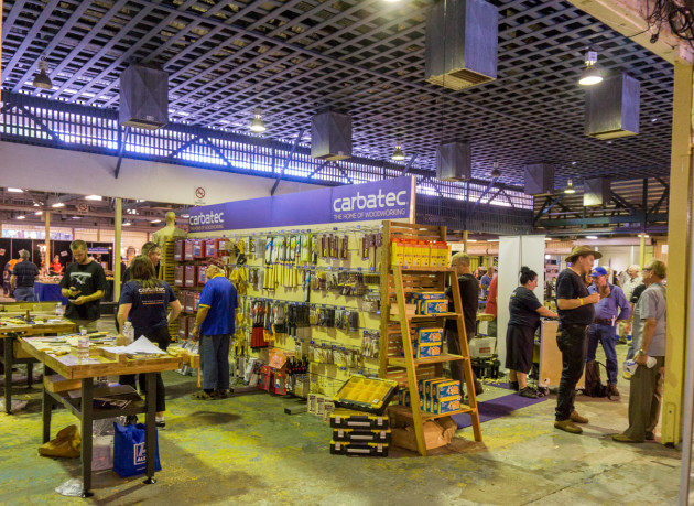 Wood show stalwarts Carbatec with their popular range of specialist supplies for woodworkers.