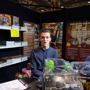 Bobby manned the Wood Review stand.