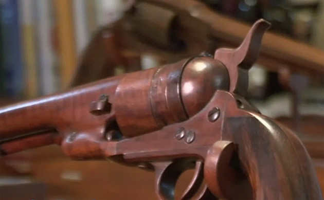 Detail of all-wood gun replica by Robert A.Talbot