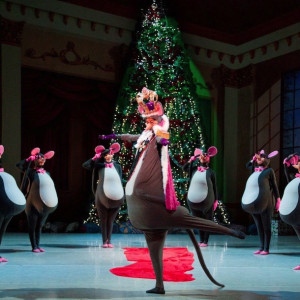Tene Ward and Dominic Possingham as the Mouse Queen.  Photo: Sergey Konstantinov.