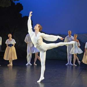 Liam Green and second and third year Diploma students in Coppelia Suite.  Photo:  Jon Green.