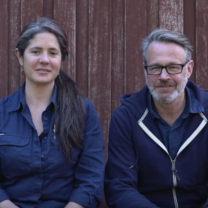 Tasmanian furniture designers and makers, Laura McCusker and Peter Howard.