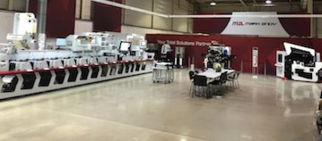 A Mark Andy showroom.