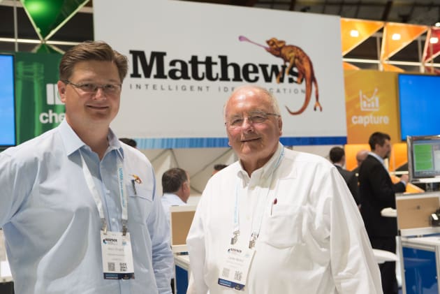 Matthews' CEO Mark Dingley and company founder Lester Nichol.