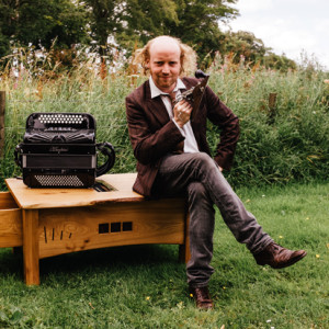 Norman Mackay and his Accordion Table.