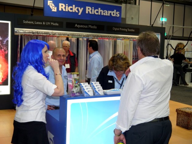 Big hair - Blue hair; on Ricky Richard&#39;s great consumables stand