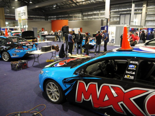 Cars galore - here freshly wrapped in the Car Wrap Comp.