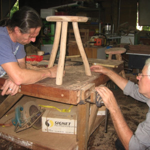 You too, can learn to make a milking stool with Richard Knight at the Maleny Wood Expo, May 2&ndash;3, 2015.