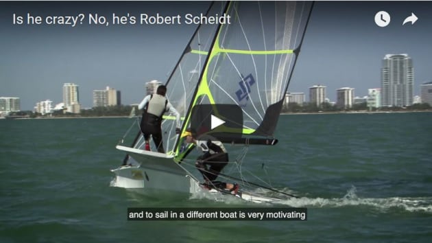 Screenshot from the Scheidt 49er video.