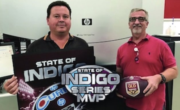 Clinton Lannigan (R) and Matt Naughton of Printcraft &ndash; QLD.