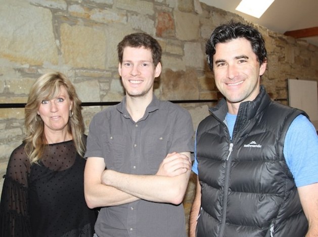 At the TPC - (l-r) Michelle Smith (Norske Skog) Mitche Fenner (Fairfax) Ben Holland (Fairfax).