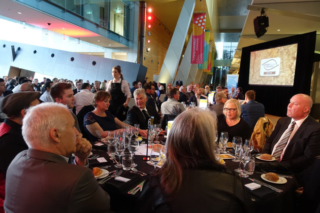 Guests enjoyed a three course meal during the presentation and announcement of Australian Timber Design Awards.