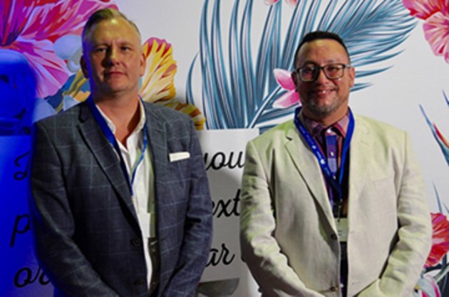 Matt Ashman, of Durst agent, PES, (left) with Julian Lowe.