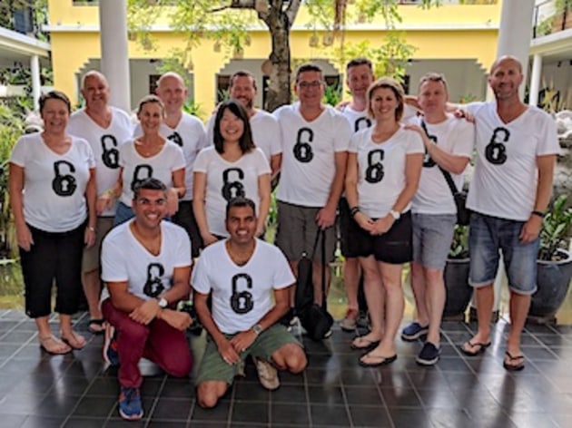 The Konica Minolta team that made the trip to Cambodia.