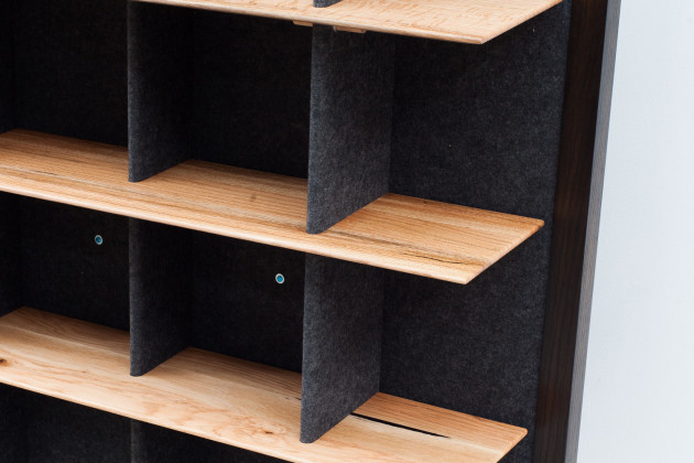 Elliot Bastianon, Tilted, EchoPanel, oak. Photo: Charlie White