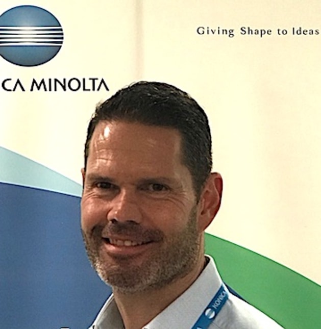 Tim Saleeba, sales manager production &amp; industrial print, Konica Minolta Australia.