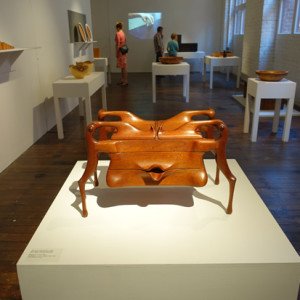 Timber Memory, a survey exhibition of 1970s&ndash;80s woodwork held in the State Craft Collection of Victoria, along with several works by contemporary Victorian makers.