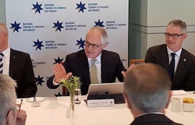 Malcolm Turnbull at the Small Business Roundtable