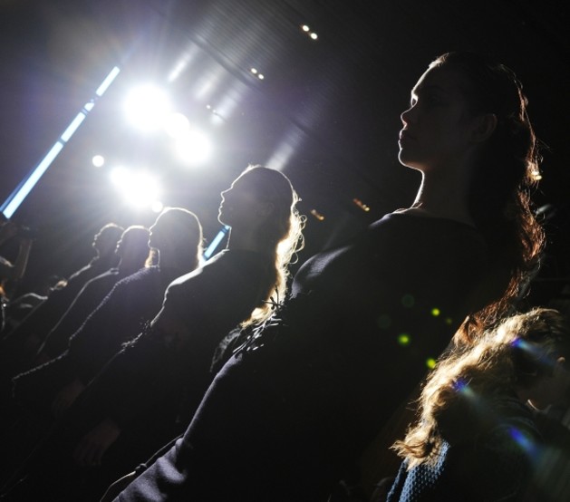 Under the spotlight.