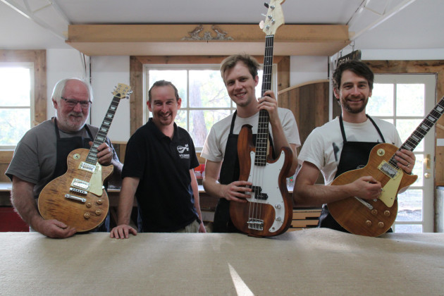 Nick Carpenter, second from the left, with students.