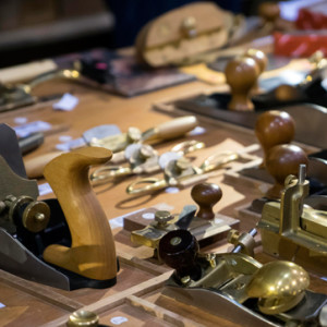 Shining bright, tool treasure on the Henry Eckert stand.