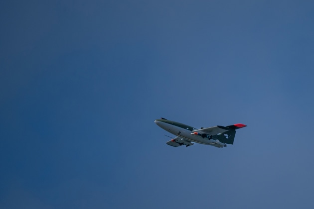 The Airbus &lsquo;Bird of Prey&rsquo; interceptor drone has completed its first demonstration flight at a military training area in northern Germany.

Credit: Airbus Defence and Space