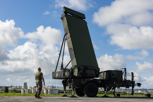 USMC Lance Cpl. Tanner Angiletta readies a G/ATOR during a joint fire support rehearsal training in August. 

Credit: USMC Cpl. Evelyn Doherty