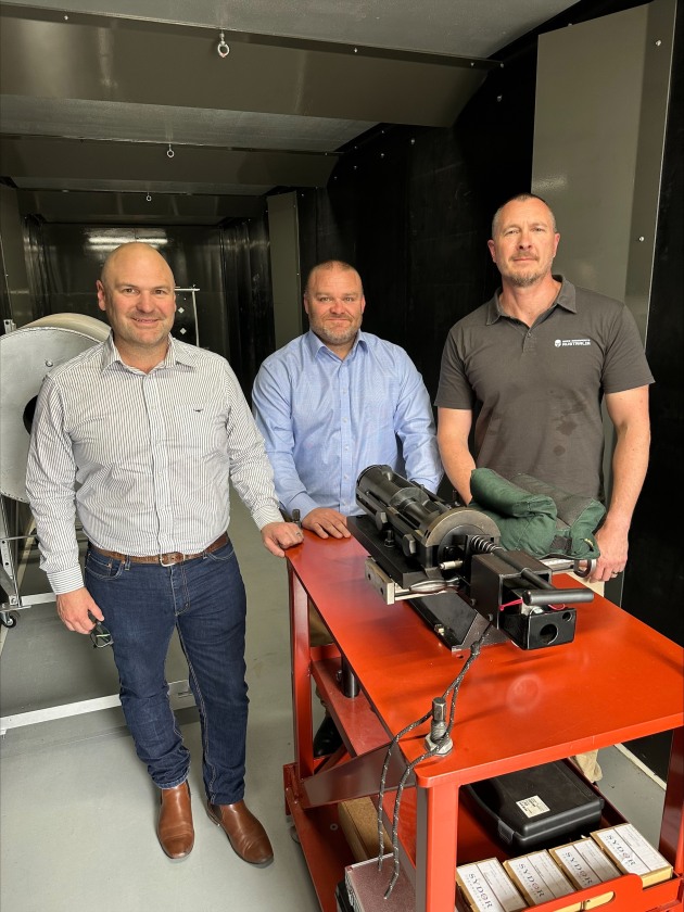 (L-R) Mark Robinson, CEO Aimpoint, Adam Levi, GM of Aimpoint and Jason Murray of Ares.&nbsp;

Credit: Ares