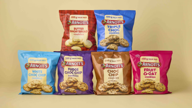 Arnott&rsquo;s has launched a new cookie range across Woolworths and Coles, adding six variants to its biscuit lineup.
