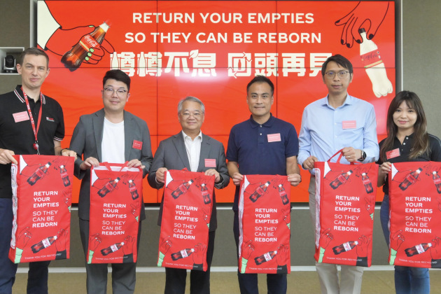 Coca-Cola creates new bottles leveraging its own facilities in Hong Kong.