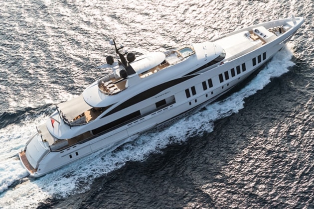 Alia Yachts 60m superyacht Samurai bow