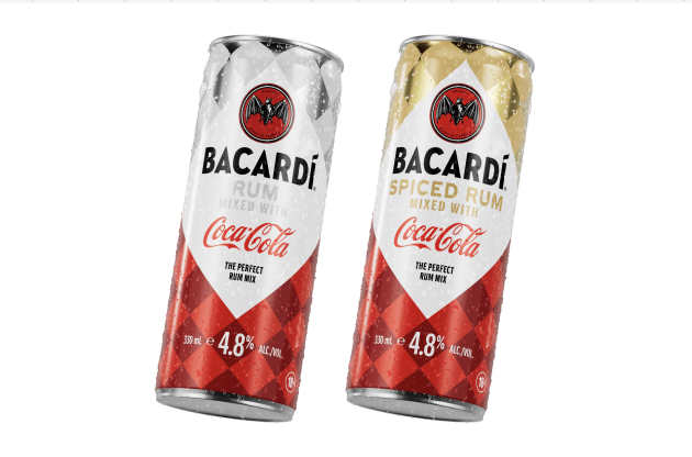 Bacardí Rum and Coca-Cola are collaborating on a number of firsts for the two brands with the release of two flavours in the ready-to-drink format, as well as celebrating 125 years since they first connected in the American Bar in Havana. (Image: Bacardi)