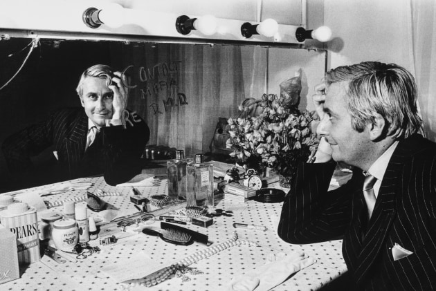 Comedian Barry Humphries in his dressing room, 1968. Courtesy of the Mervyn Bishop Trust / Josef Lebovic Gallery, Sydney