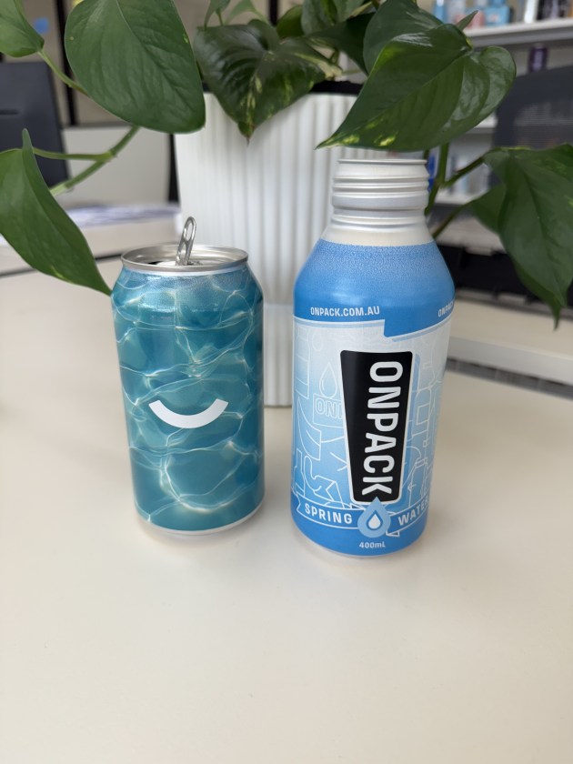 Custom-design: Can printed by East Coast Canning, bottle printed by Onpack.