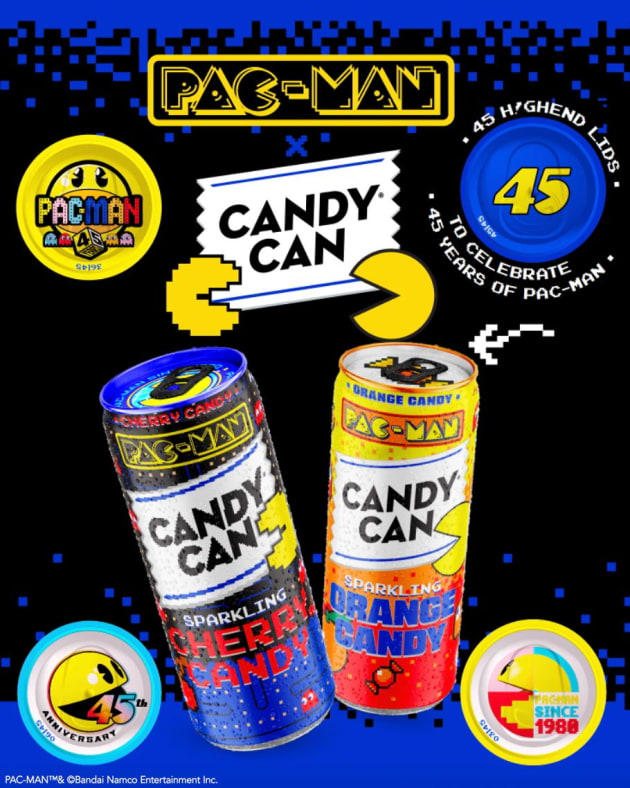 Pac-Man promo cans