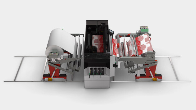 Versatile with customisation: The award-winning Colorado M-series roll-to-roll printer in a UVgel Factory for Wallpaper configuration