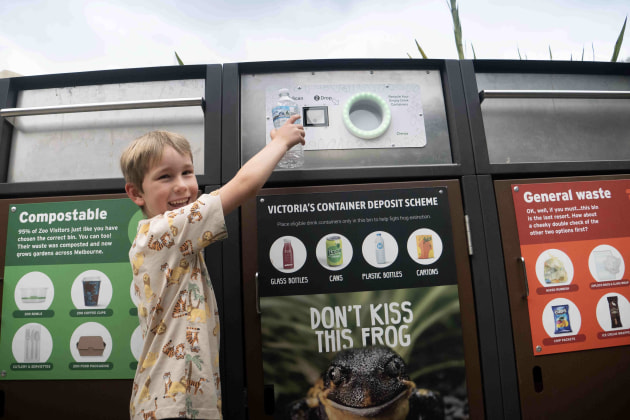 Zoos Victoria is teaming up with CDS Vic to launch a new campaign to help protect threatened frogs simply by recycling your drink containers.