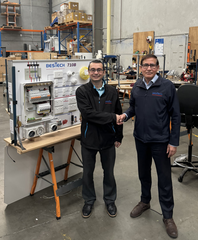 The new and former CEOs of Bestch. 

Credit: Bestech