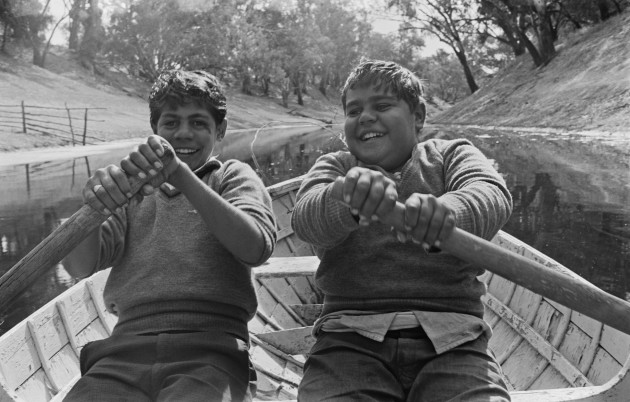 Mervyn describes this image, of his cousins Ralph and Jim, captured in 1966 on a visit to his hometown Brewarrina, as his favourite photo. Courtesy of the Mervyn Bishop Trust / Josef Lebovic Gallery, Sydney