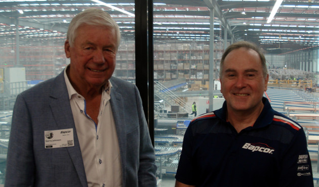 Left: Burson Auto Parts co-founder Garry Johnson and Bapcor Limited CEO Darryl Abotomey