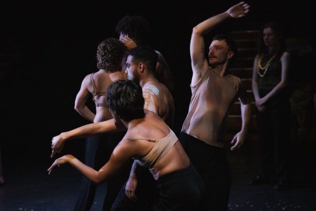 Dancenorth Australia 'A Live Moment' 16 - Dancenorth Ensemble with Bella Hood, far left IMAGE Tszar 2025