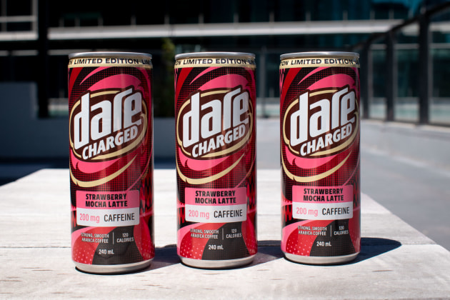 Bega Group owned iced coffee brand, Dare, has released a limited-edition flavour for summer in a bold new can, with the launch of Strawberry Mocha Latte.
Source: Bega
