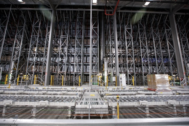 Installed by Dematic: Asahi Beverages DC in Brisbane, which also handles Pepsi beverages.