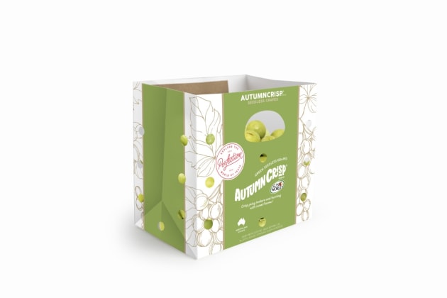Detpak’s recyclable Grape Bag delivers a premium look and feel with structural integrity, breathability, and moisture resistance.