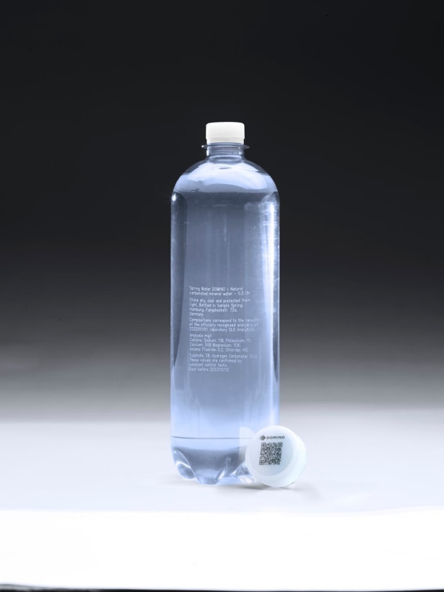 Domino laser coding: Label-free