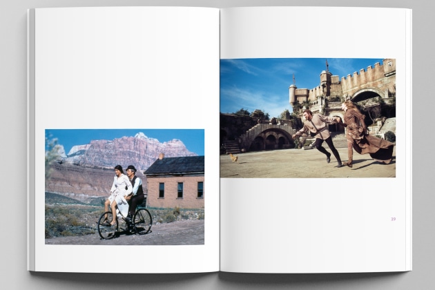 (LEFT) Katherine Ross and Paul Newman, Butch Cassidy and the Sundance Kid, Utah 1968 / (RIGHT) Richard Harris and Vanessa Redgrave, Camelot, Burbank 1967&copy; Douglas Kirkland