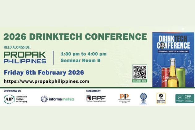 2026 Drinktech conference held alongside ProPak Philippines