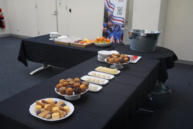 Food provided by CAE at the ADM Women in Defence and National Security Breakfast, hosted by CAE.

Credit: Kirra Davey
