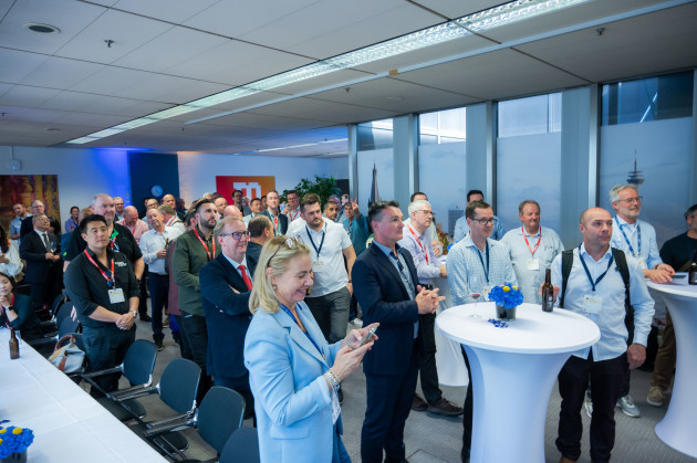 Connecting with colleagues at the ANZ networking event. Image: Messe Dusseldorf / Hojabr Rhali
